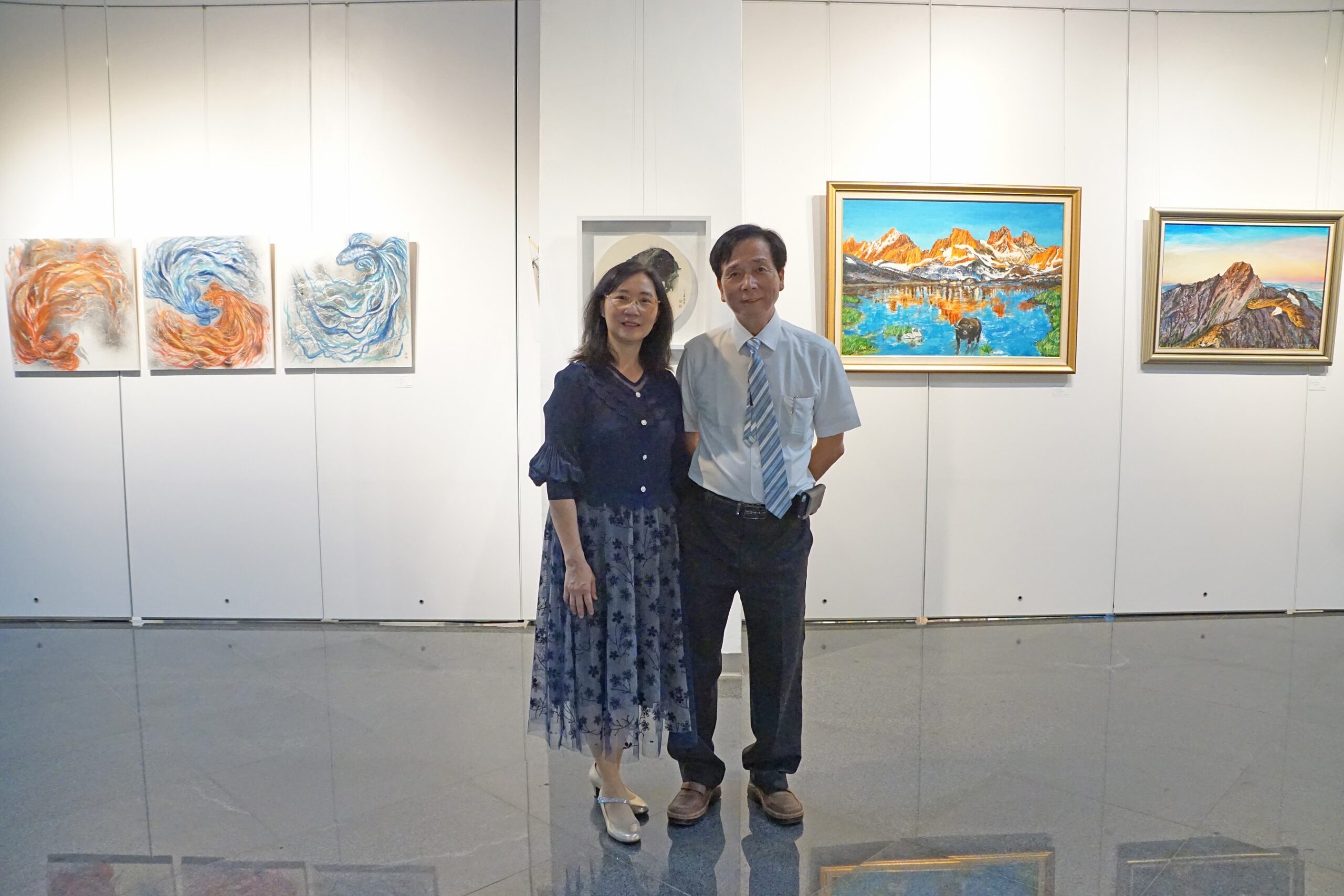 情投藝合陳中文、張麗綿夫妻聯展  屯區藝文中心即日開展